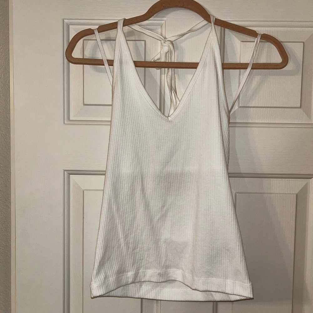 Old Navy white halter top